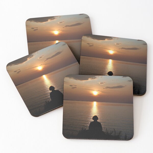 Item preview, Woman meditating about Baikal Lake at sunruse time designed and sold by RaimondKlavins.