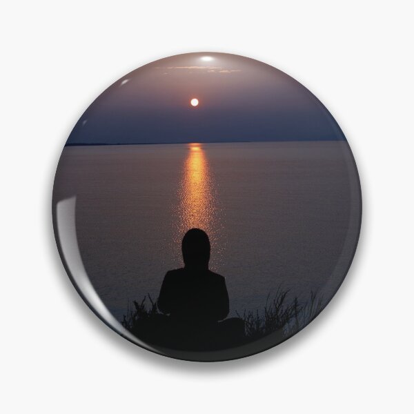 Item preview, Woman meditating about Baikal Lake at sunruse time designed and sold by RaimondKlavins.