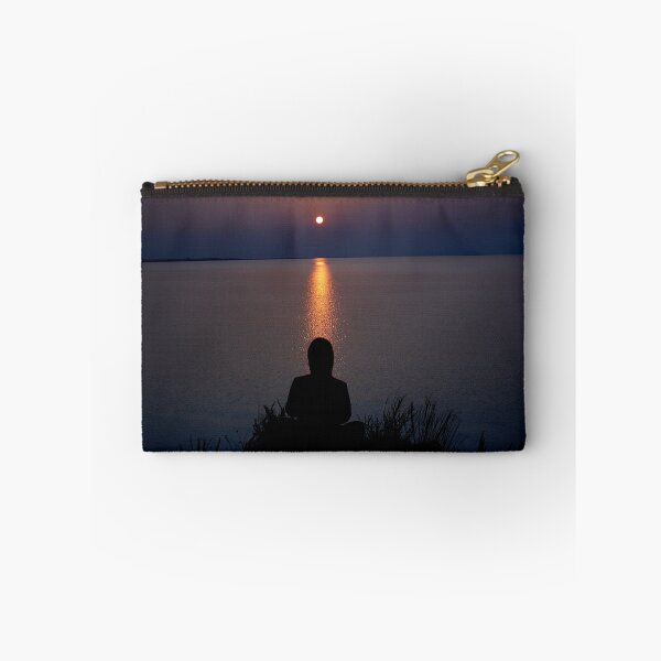 Item preview, Woman meditating about Baikal Lake at sunruse time designed and sold by RaimondKlavins.