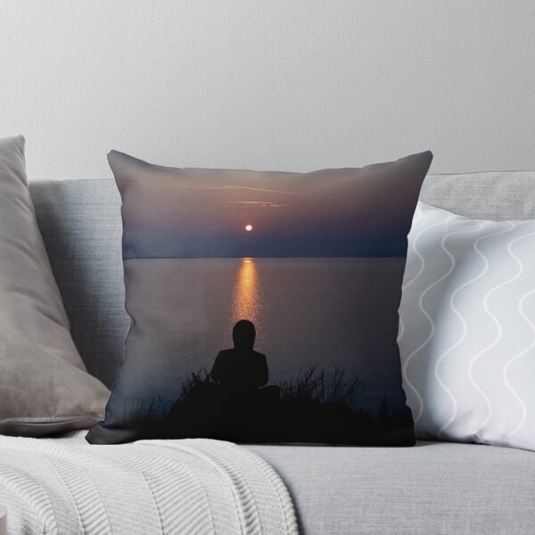 Item preview, Woman meditating about Baikal Lake at sunruse time designed and sold by RaimondKlavins.