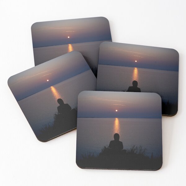 Item preview, Woman meditating about Baikal Lake at sunruse time designed and sold by RaimondKlavins.