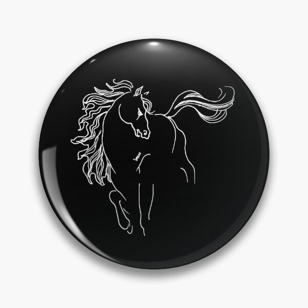 Item preview, Running Horse  (white on a dark background) designed and sold by NotaBeneArts.