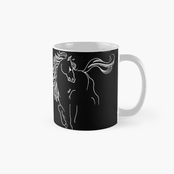 Item preview, Running Horse  (white on a dark background) designed and sold by NotaBeneArts.