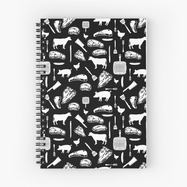Item preview,  Carnivore diet surface pattern black and white designed and sold by PurrfectCorner.