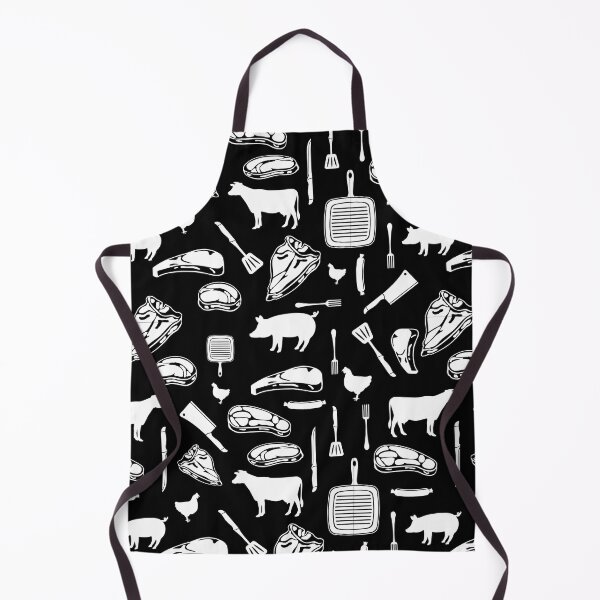 Item preview, Carnivore diet surface pattern black and white designed and sold by PurrfectCorner.