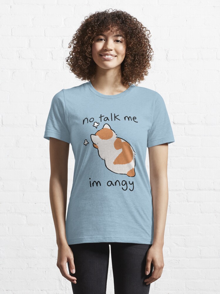 Alternate view of no talk me Essential T-Shirt