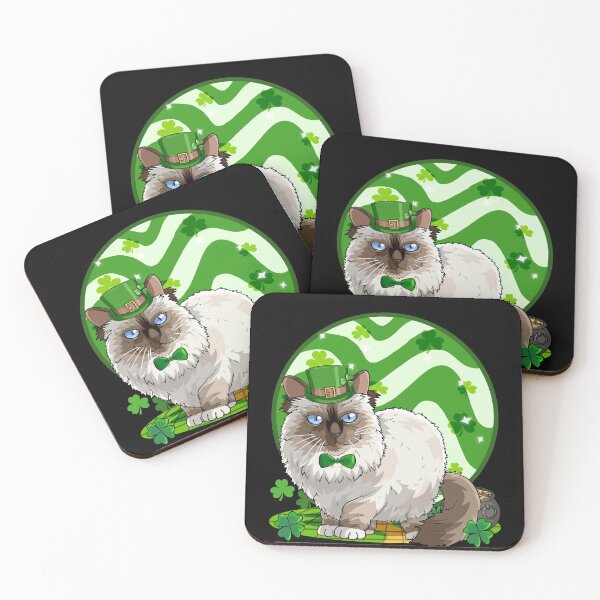 Item preview, Birman Cat Irish Leprechaun St. Patricks Day  designed and sold by Nosek1ng.