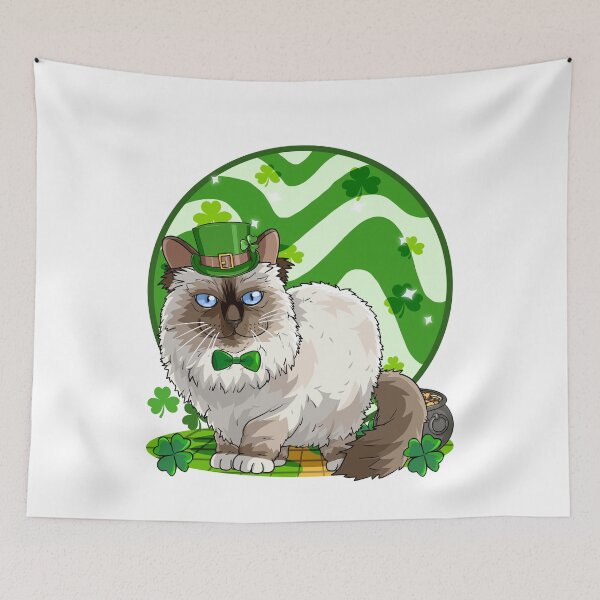 Item preview, Birman Cat Irish Leprechaun St. Patricks Day  designed and sold by Nosek1ng.