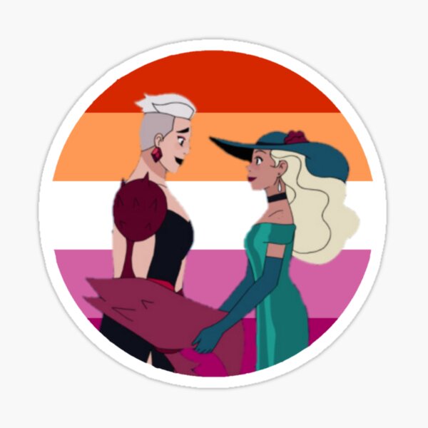 Scorfuma She Ra Lesbian Flag Spop Sticker By Queerwriter Redbubble 7835