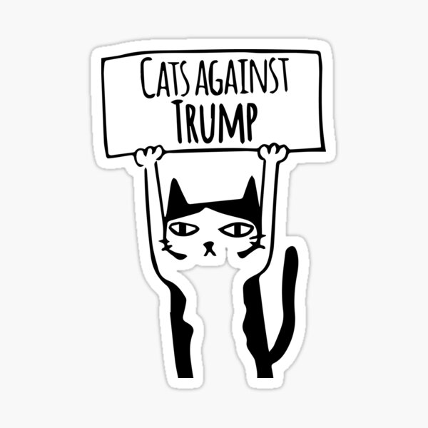 cats against trump Sticker