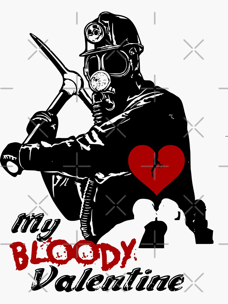 "My bloody Valentine" Sticker for Sale by The Fit | Redbubble