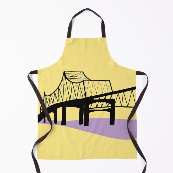 Item preview, Baton Rouge Mississippi River Bridge Purple and Gold designed and sold by miralbarart.