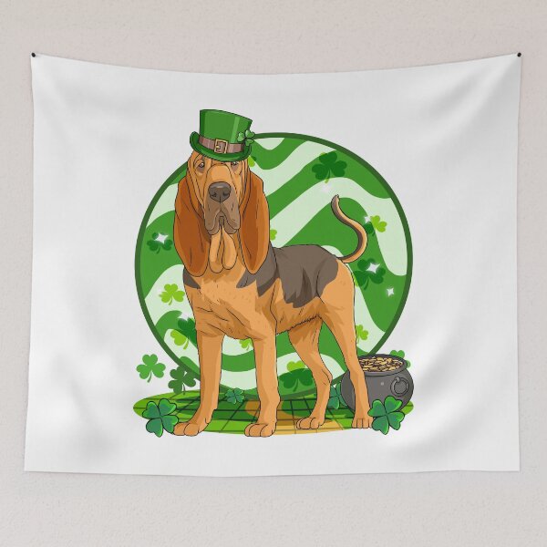 Item preview, Bloodhound Dog Leprechaun St. Patricks Day  designed and sold by Nosek1ng.