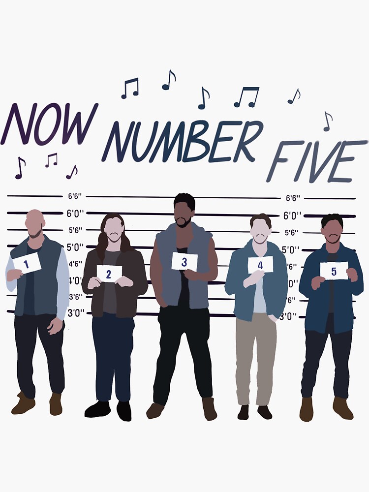 "Brooklyn nine nine backstreet boys lineup" Sticker for Sale by