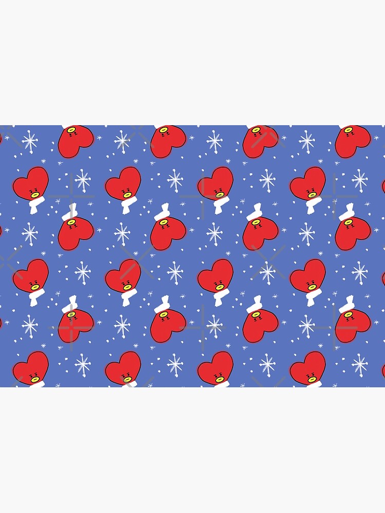 Heart Shape BTS Tata Christmas Pattern by StellarTatter