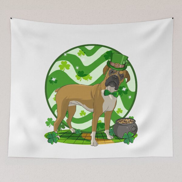 Item preview, Boxer Dog Irish Leprechaun St. Patricks Day  designed and sold by Nosek1ng.