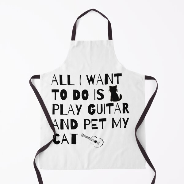 Item preview, All I Want to do is play Guitar and pet my Cat designed and sold by fantasticpud.