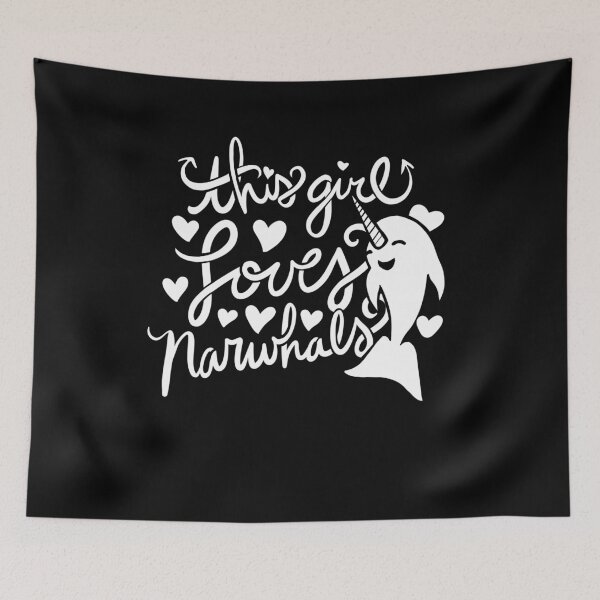 Item preview, This girl loves narwhals designed and sold by FrictionMaxxing.