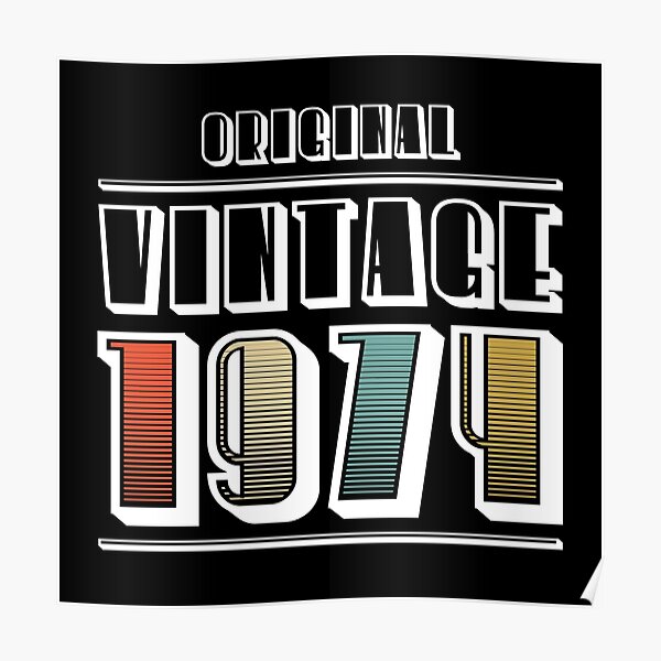 “1974 vintage vintage” Poster for Sale by GeogDesigns | Redbubble
