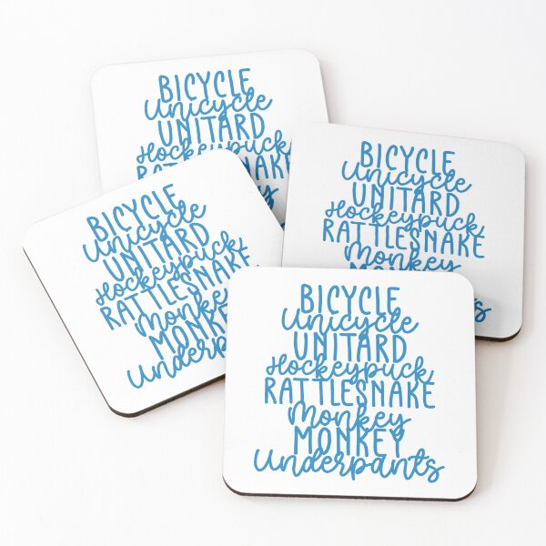 Item preview, Monkey Monkey Underpants Blue Fan Quote designed and sold by Sunny Collections.