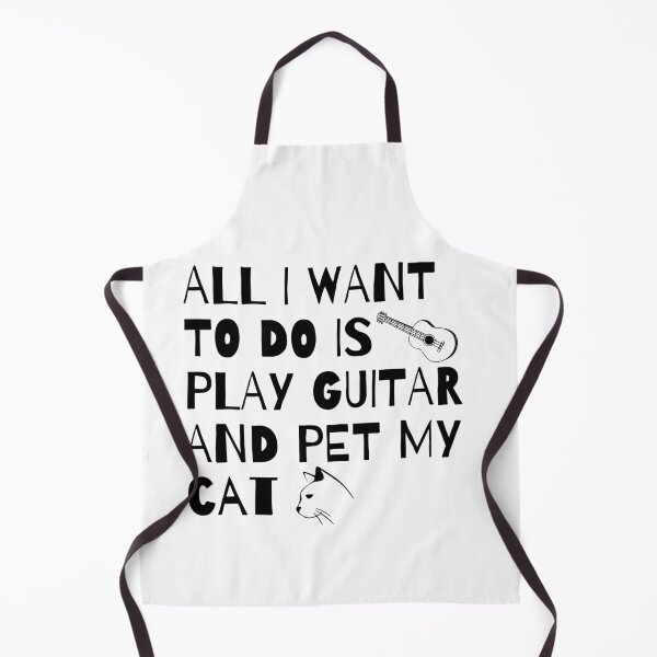 Item preview, All I Want to do is play Guitar and pet my Cat designed and sold by fantasticpud.