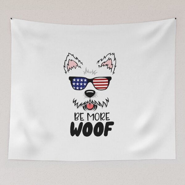 Item preview, be more woof dog funny dog designed and sold by guesshirt.