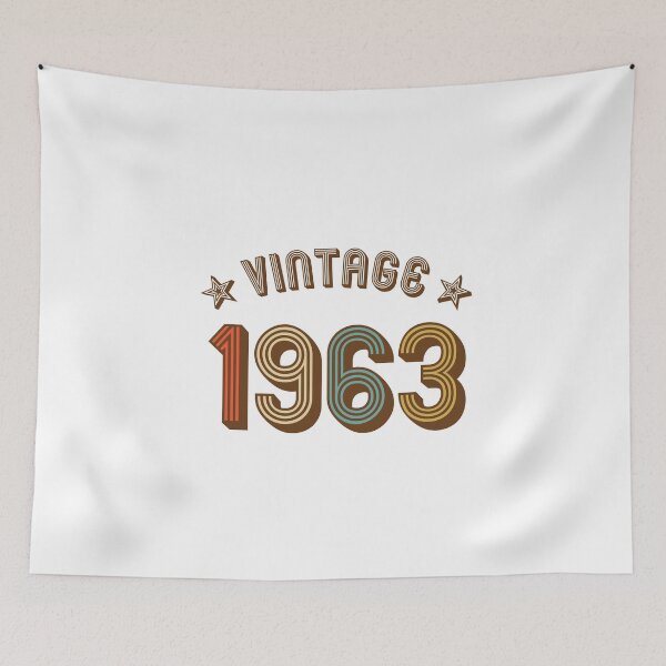 Item preview, 1963 vintage retro vintage year of birth birthday designed and sold by GeogDesigns.