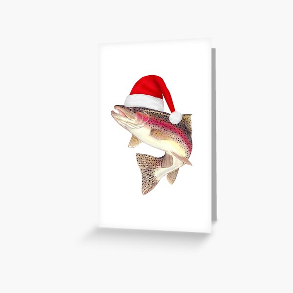 Rainbow Trout Fish Lover Santa Ugly Rainbow Trout Christmas Funny