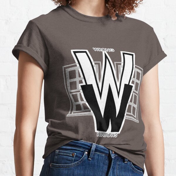 Wrong Windows Double-W Logo Variant #2.5 (2 Double-Hung Sashes) Classic T-Shirt