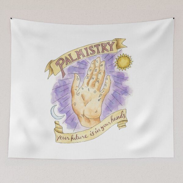 Item preview, Palmistry Poster, Witchcraft Poster, Tarot Art, Spiritual Art, Palm Reading, Pagan Art, Wiccan Art, Fortune Teller designed and sold by Kaleigh Day.