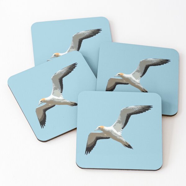 Item preview, Northern Gannet Flying Color Print designed and sold by designsasstultd.