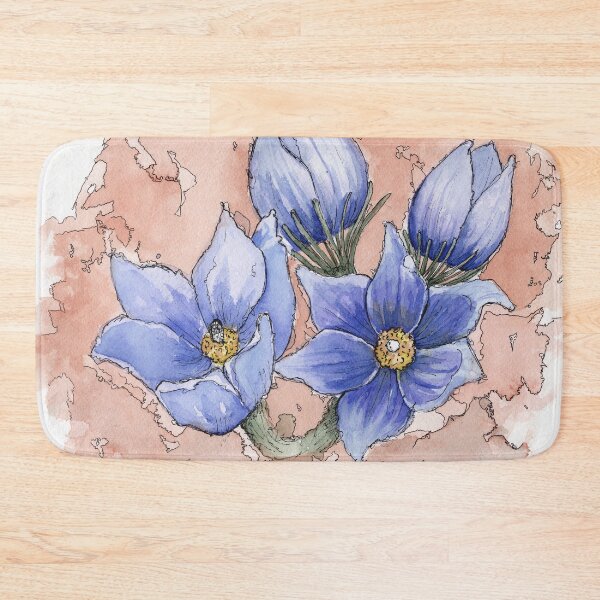 Item preview, Prairie Crocus - Manitoba provincial flower by Ela Steel designed and sold by elasteel.
