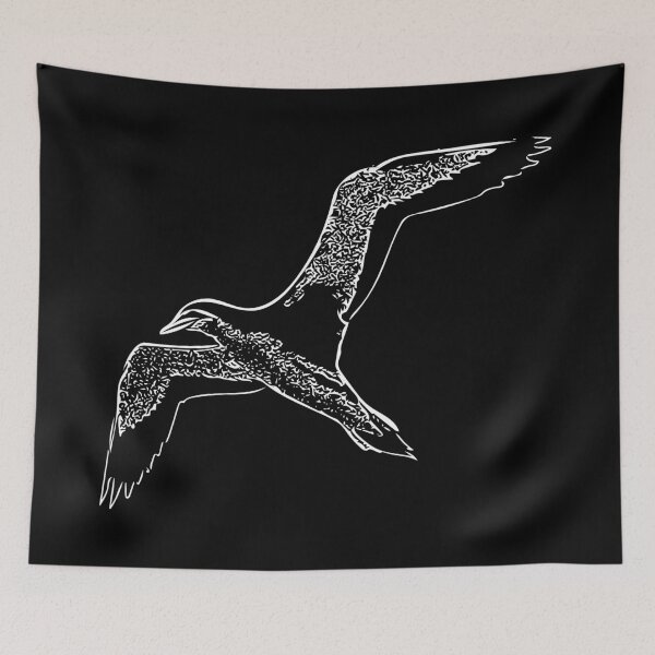 Item preview, Northern Gannet Flying White Print designed and sold by designsasstultd.