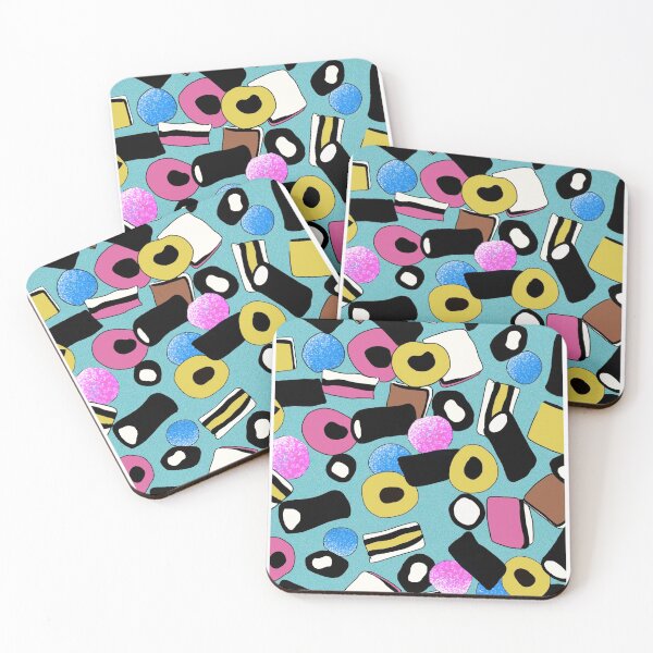 Item preview, Liquorice allsorts print designed and sold by GingerCatCo.
