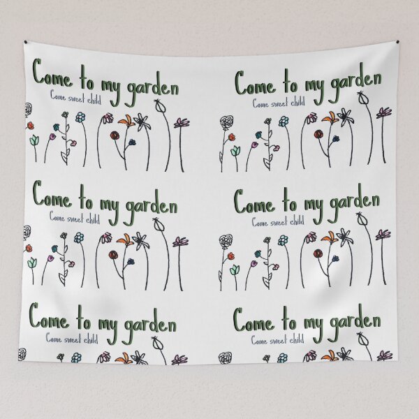 Item preview, "Come to my garden, come sweet child" The Secret Garden designed and sold by rosesbwayshop.