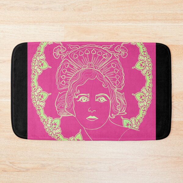 Item preview, Duo tone art nouveau girl designed and sold by orangerinka.