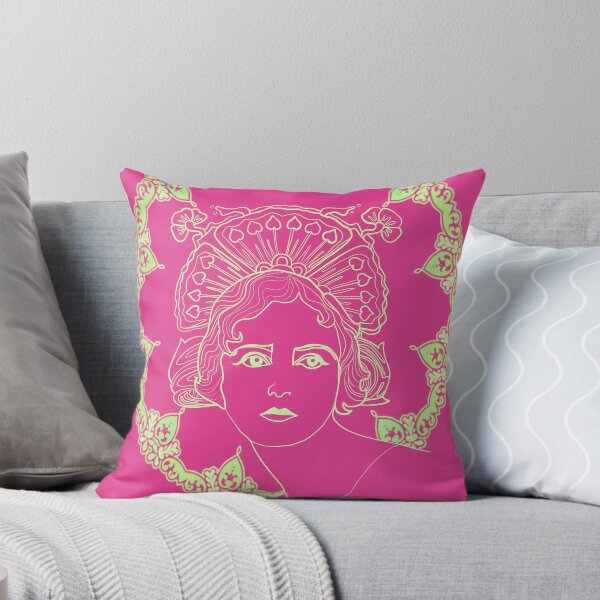 Item preview, Duo tone art nouveau girl designed and sold by orangerinka.