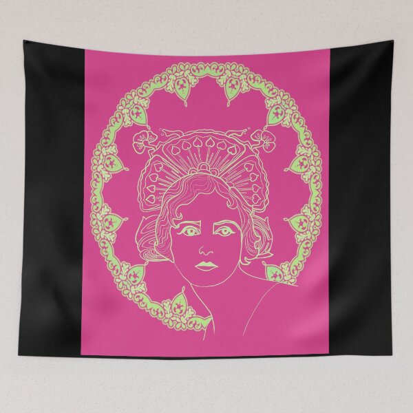 Item preview, Duo tone art nouveau girl designed and sold by orangerinka.