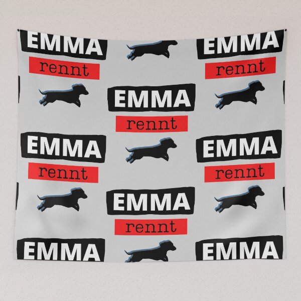 Item preview, Emma runs - dachshund designed and sold by TheDachshund.