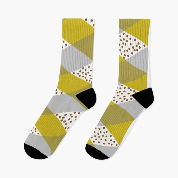 Item preview, Yellow stripes and dots surface pattern designed and sold by PurrfectCorner.