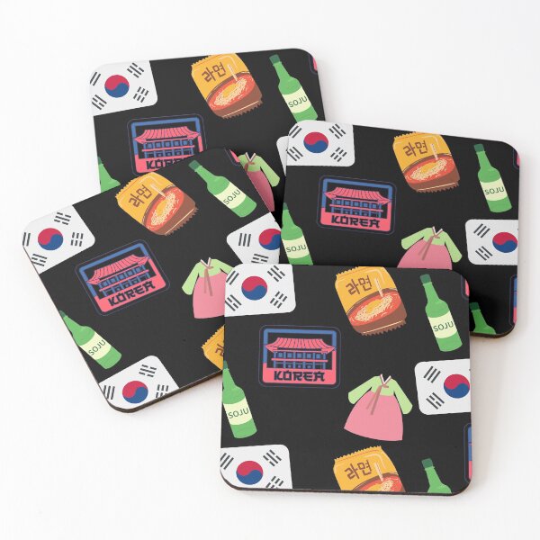 Item preview, Korea Love - Korean Sticker Pack - Soju, Anime & Ramen Noodles designed and sold by GionaSophia.
