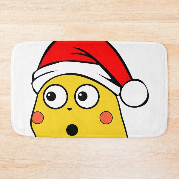 Item preview, Christmas Surprised Meme with Santa Hat - Yellow Type designed and sold by mr-meme.