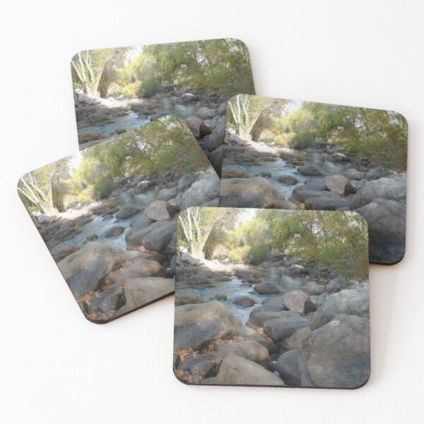 Item preview,  Mountain river stream with rocks, boulders, trees, and leaves designed and sold by Ventures1.