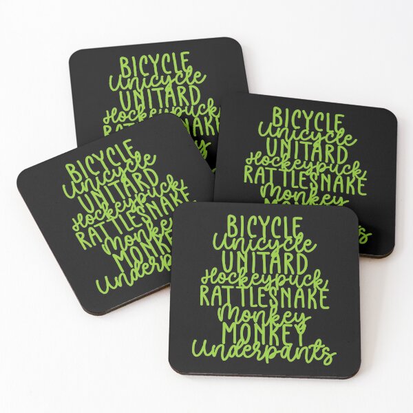 Item preview, Monkey Monkey Underpants Green Fan Quote Black designed and sold by Sunny Collections.