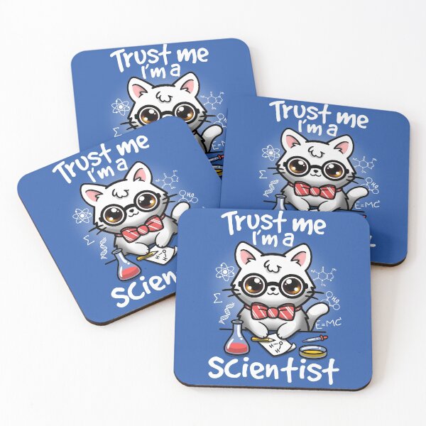 Item preview, Trust me I'm a scientist cat designed and sold by NemiMakeit.