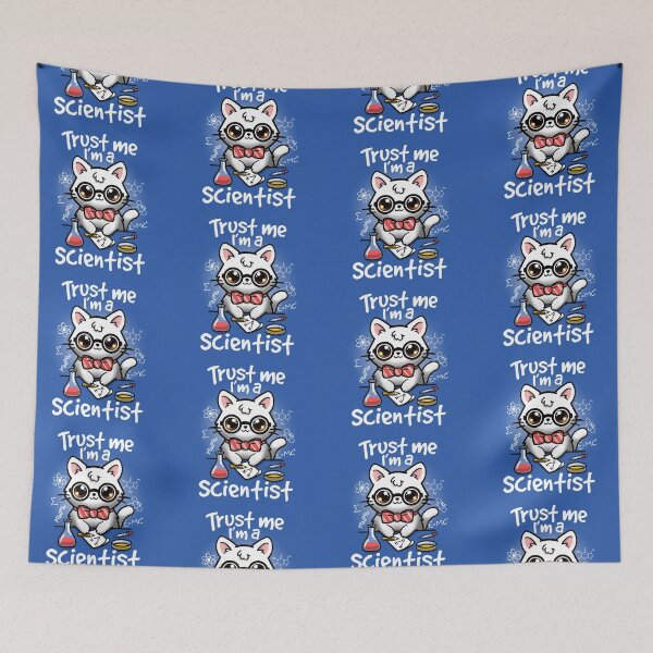 Item preview, Trust me I'm a scientist cat designed and sold by NemiMakeit.