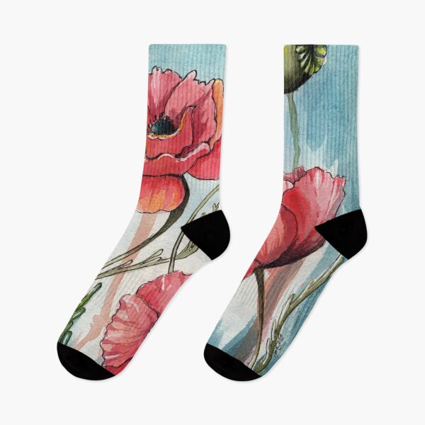 Item preview, Poppy Flower Painting by Ela Steel designed and sold by elasteel.