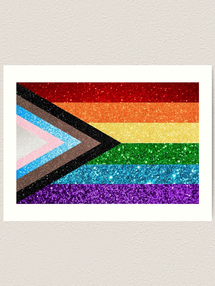 Sicilien Justering smugling BIPOC Pride Flag with Glitter" Art Print for Sale by prideconcordnh |  Redbubble