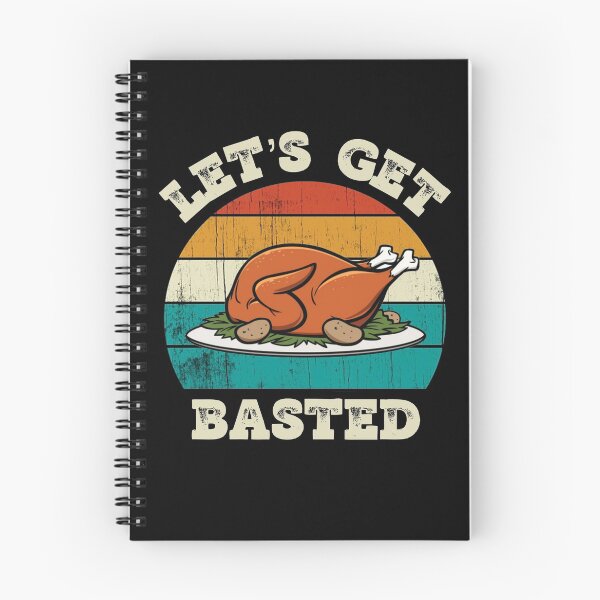 Item preview, Let's Get Basted, white, Funny Thanksgiving Shirt designed and sold by OttersDesignsUS.