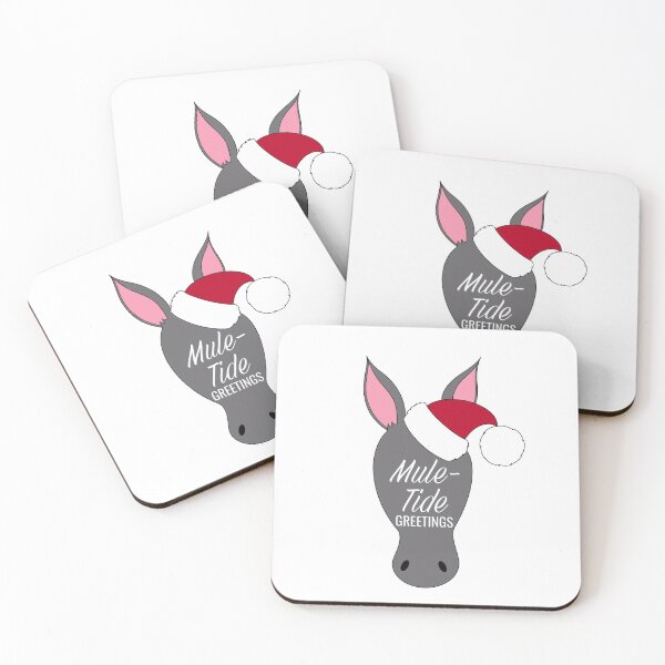 Item preview, Mule-Tide Greetings, Funny Christmas Santa Mule Pun designed and sold by Gsallicat.